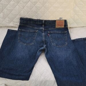 Levi's Dark Blue Straight Leg Jeans